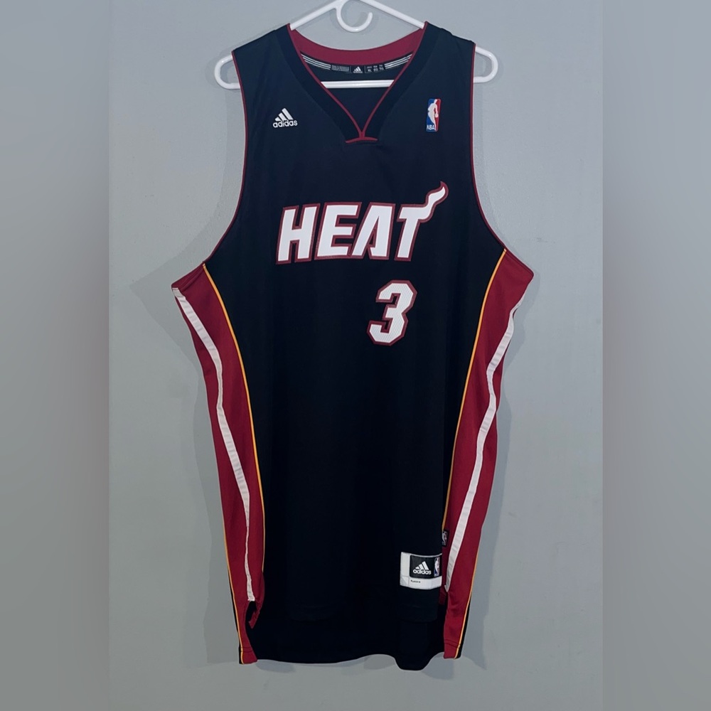 Dwyane Wade #3 Miami Heat Authentic adidas NBA Throwback Basketball Jersey